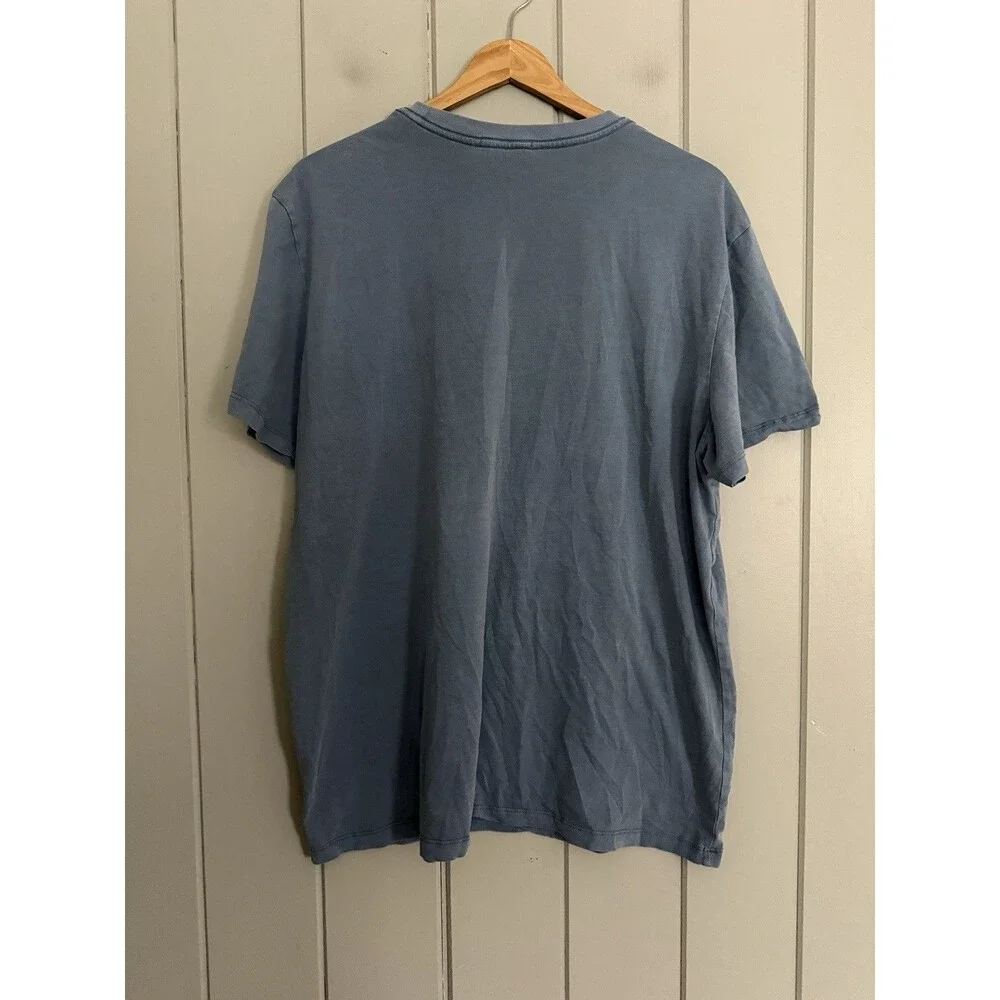 Marine Layer Men’s Signature Crew Graphic Tee XL Blue Short Sleeves - Picture 6 of 7